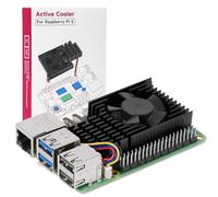 Miuzei Active Cooler for Raspberry Pi 5, PWM Cooling Fan and Aluminium Heatsink for Raspberry Pi 5 4GB/8GB/16GB