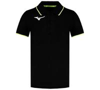 Miuzno Logo Short Sleeve Collared Kids Black Polo Shirt 32EA890109