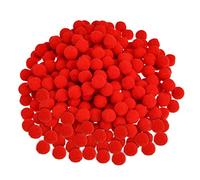 MIVAIUN 1000 Pieces 10mm Pom Poms Ball Craft Supplies Coloured Pom Poms DIY Creative Crafts Decorations for Children's Arts Easter Christmas Birthday Party DIY Decor Kids Art Crafts(Red)