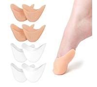 MIVAIUN 4 Pairs Soft Silicone Gel Toe Protectors, Toe Cap Tip Protector, Ballet Dance Shoe Toe Pads, Ballet Pointe Shoes Toe Pads, High Heels Toe Cap Protector with Breathable Holes (4 Pairs)