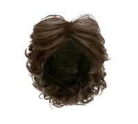 MIVAIUN Mens Wigs Short Curly Fluffy Cosplay Halloween Character Costume Wig Layered Curly Afro Shaggy Wig Blonde 70s 80s Disco Dude Wig Handsome Men's Daily Costume (Brown)