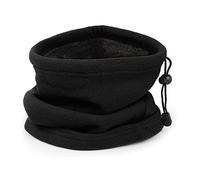 MIVAIUN Winter Neck Warmer Snood Warmer Gaiter Beanie Hat Neck Warmer Arctic Fleece Lining Plush Scarf Windproof and Warm For Winter Outdoor Warmth Cycling Skiing Mens Womens (Black)
