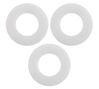 Mivanta 3 Pcs Flush Valve Seal-Compatible with Geberit 816.418.00.1, Clear Silicone Toilet Cistern Valve Base Sealing Washer, Replacement Rubber Gasket.
