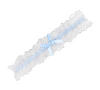 Mivanta Blue Garters for Brides-Elegant Wedding Garter with Ribbon Bow, Something Blue for Bride to Be - Ideal Hen Party & Bachelorette Gift for Bridal Shower or Celebration
