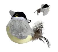 mivceklw Birds for Indoor Cats, Colorful Interactive Kitten Toy, Realistic Sound Toy for Pet Boredom Relief, Fun Playtime with Adults, Family, Kids, Friends at Home, 3.94x3.94x3.94 Inches
