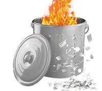 mivceklw Burn Barrel - Stainless Steel Paper Burning Barrel Incinerator - Heat-Resistant Burner for Backyard Fireplaces Landscapers Campfire Bonfires Yard Garbage Farm Gardeners