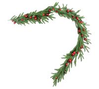 mivceklw Christmas Door Wreath, Artificial Cedar Holiday Garland, Realistic Greenery Decoration Entryway Atmosphere Rustic Seasonal Accent for Fireplace Table Porch Yard Patio Indoor Use