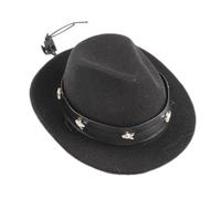 mivceklw Cowboy Hat for Cats, Cartoon Puppy and Bunny Cosplay Hat, Adjustable Photo Prop for Small to Medium Dogs and Cats, Pet Dress-Up Accessory, 5.12x5.12x1.97in