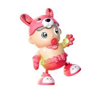 mivceklw Dancing Robot Toy, Electric Smart Rabbit with Music and Lights, Interactive Puzzle Learning Robot for Kids, Delightful and Interactive, Crafted from Sturdy Abs Material