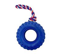 mivceklw Dog Chew Toy, Pet Brushing Toy, Tire Shaped Dog Companion, Promotes Dentals Health Provides Stress Reliefs for Living Room, Yard, Travel, Poolside, Backyard, Beach, 6.3 x 6.3 inches