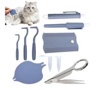 mivceklw Dog Tick Removal Tool - Cat Flea Extractor Set | Lightweight Anti-Tick and Flea Tool for Dogs, Cats, Puppies and Kittens