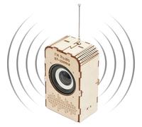 mivceklw FM Radio Kit - Wooden Educational Radio Kit to be Assembled, Scientific Educational Games for Birthdays, Easter, Christmas, Teenagers