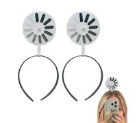 mivceklw Funny Hairpin for Women - Funny Hair Clips Loading Symbol Hair Bands - Stylish Accessories for Women Girls Daily Work Live Presentations Music Festival Party Holiday Makeup Parade