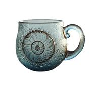 mivceklw Glass Wave Coffee Mug | Hand-Blown Drinkware - Sea-Inspired Milk Cups,for Juice Drinks Milk Study Dining Room Teachers Students Office Restaurant Kitchen Hotel Birthday Beach House