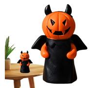 mivceklw Halloween Decorations, Pumpkin Man Halloween Mini Figurines, Scary Doll Toy for Festival Adults Kids Indoor Party Home Kitchen Mantle Tabletop Holiday