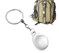 mivceklw Helmet Berth, Construction Hat Keychain | Small Safety Hat Keychain Tiny Hone Hone Key Construction Ring Theme, white, Se référer au descriptif
