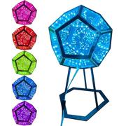 mivceklw Infinite Dodecahedron Color Art Light, Infinity Prism Party Light, Spiral Dodecahedron Light, Rhombic Infinity Lights for Home Decoration, Festival Decor, Indoor, Colorful