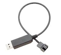 mivceklw PC Fan Adapter | 3-Pin/4-Pin USB PWM Converter,Sleeved Fan Connector | for Computer Desktop Electronic Devices Cooling System Car Maintenance