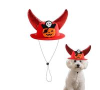 mivceklw Pet Hat | Halloween Hat with Horns for Animals, Adjustable Costume Accessory for Family Party, Festival, Celebration, Stage Show, Theatre, Performance,