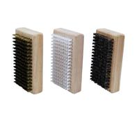 mivceklw Ski Wax Kit, Ski Repair Wax, Portable Ski Care Brush, Polish Brush Set with Horsehair, Nylon, and Brass Brushes 4.72x2.6x0.79 Inches for Effective Polish and Care (1 Piece)