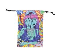 mivceklw Tarot Card Storage,Tarot Storage Pouch Dice Holder | Protective Wrap Organizer Divination Accessories for Dice Crystal Rune Trinket Enthusiasts Beginners Teens Adults Travel Party