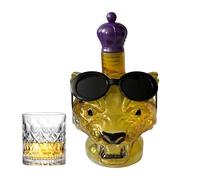 mivceklw Wine Bottles,Leopard Head Whiskey Bottle Art Sculpture - Alcohol Dispenser Bar Decor for Bartenders Restaurant Shelf Drinks Brandy Bourbon Tequila Vodka Party Holiday
