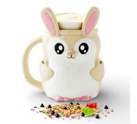 Mivi Collection Cute Animal Ice Cream Pint Holder or Ramen Noodle Bowl - 3D Printed Snack Mug for Desserts, Soup and Instant Meals, Kawaii Kitchen Gift for Desk Decor and Cozy Nights (BonBon Bunny)