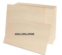 MIVIDE 12PCS 400x300x2MM Basswood Plywood Sheets 2mm, Basswood Sheets Unfinished Wood Board Great for Laser Projects, Arts and Crafts, Wood Engraving