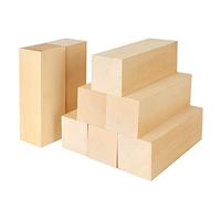 MIVIDE 8PCS 15x5x5CM Large Basswood Carving Blocks,Carving Wood Block, Unfinished Wood Blocks for Carving and Whittling