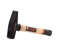Mivos 500g Engineer's Hammer with Wooden Handle - Forged Steel Head - 500g Head Weight - DIN 1041 - HRC: 50-55