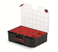 Mivos Assortment Box 390 x 284 x 60 mm - Sorting Box Small Parts with 12 Insert Boxes - Accessory Box - Screw Box - Sturdy Tool Box for Workshop - Assortment Box Made in EU