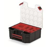 Mivos Assortment Box for Accessories and Small Parts - 284 x 243 x 105 mm - Screw Box with 7 Removable Inner Boxes - Sorting Box - Sturdy Tool Box for Workshop
