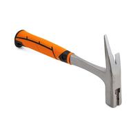 Mivos Carpenter's Hammer and Roofer 600 g - Hardened Carbon Steel Monoblock Hammer with Nail Puller with Magnetic Holder for Nails - DIN 7239