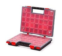 Mivos Double-Sided Sorting Box - 399 x 303 x 100 mm with 42 Insert Boxes - Accessory & Screw Box for Workshop