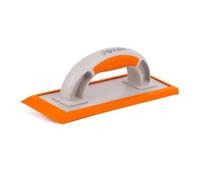 MIVOS Floating Board with Rubber Coating for Joints 245 x 97 - Tile Joint Board with Beveled Rubber - Trowel with Ergonomic Plastic Handle for Tilers - Smoothing Trowel Made in the EU