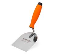 Mivos Plasterer's Spatula 100 x 120 mm with Soft Handle, Rust-Proof, Stainless Steel Masonry Trowel, 100 mm, Plaster Trowel, Plaster Trowel, Trowel for Masonry, Made in EU