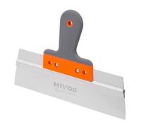 Mivos Professional Stainless Steel Wide Spatula 300 x 60 mm - Facade Spatula with Aluminium Holder and Soft Grip - Joint Spatula 300 mm Wide - Rustproof Smoothing Filler - Plaster Spatula