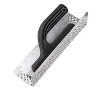 MIVOS Sanding Board Square - Rasp Board for Styrofoam - Grating Board with Galvanised Sheet Steel Rasp Coating - 260 mm - Leveling Board - Grinder - Hand Grinder - Made in the EU
