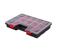 Mivos Sorting Box for Accessories and Small Parts 16 Inches / Sorting Box with Adjustable Compartments / Assortment Box 390 x 290 x 65 mm / Small Parts Organiser with Transparent Lid