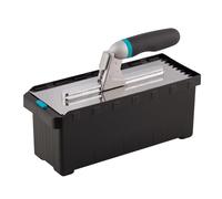 MIVOS Trowel Set with Detachable Handle and Carry Box - 6, 8, 10, 12 mm, U Type, Tiger Type - 6 Toothed Trowels - Soft Grip Stainless Steel Trowel - Trowel