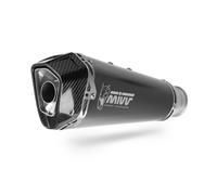 MIVV APPROVED COMPLETE EXHAUST SYSTEM DELTA RACE BLACK STEEL FOR APRILIA RS 125