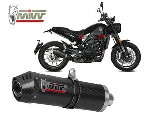 Mivv Approved Exhaust Muffler Oval Carbon Cap BENELLI LEONCINO 2017 > 2023