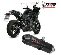 MIVV Complete Exhaust Oval Carbon – Carbon End Cap – Yamaha Tracer 700 GT 2016–2020