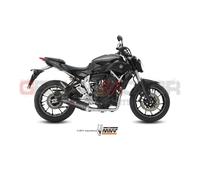 Mivv Oval Yamaha Mt-07/fz-07 2014-24 Y.044.l3c Homologated Full Line System Silver Homologated unisex