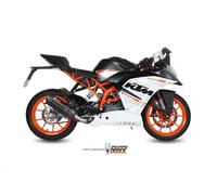 Mivv Complete Exhaust Suono Black Stainless Steel for Ktm Rc 390 2014 > 2016