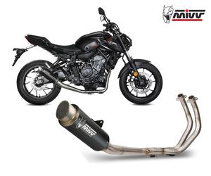 Mivv Complete full exhaust GP PRO Black Inox Highfor YAMAHA MT 07 2021 > 2023