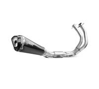 MIVV DELTA RACE BLACK STEEL COMPLETE EXHAUST SYSTEM FOR YAMAHA TRACER 9 / GT / G