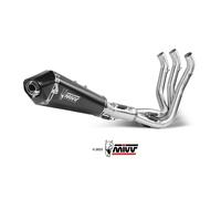MIVV DELTA RACE COMPLETE EXHAUST SILENCER BLACK STEEL FOR TRIUMPH TRIDENT 660 20