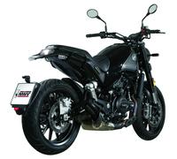 MIVV Double Gun Exhausts S/O 2-1 BLACK LEONCINO 500 17-