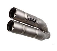 Mivv Double Gun Kawasaki Z750 2007-14 K.018.sdg Not Homologated Slip On Muffler Silver Not Homologated